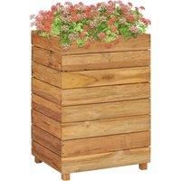 Raised Bed 50x40x72 cm Solid Wood Teak and Steel