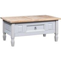 Coffee Table Mexican Pine Corona Range Grey 100x55x45 cm