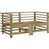 Garden Corner Sofas 2 pcs Impregnated Wood Pine