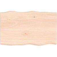 Table Top 80x50x(2-6) cm Untreated Solid Wood Live Edge