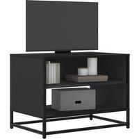 TV Cabinet Black 61x40x46 cm Engineered Wood and Metal