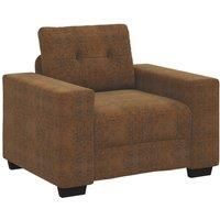 Brown Sofa Chair 23 inches Faux Leather