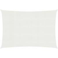 Sunshade Sail 160 g/m White 2.5x3 m HDPE