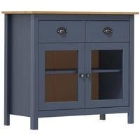 Sideboard Hill Grey 90x40x80 cm Solid Pine Wood