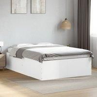 Bed Frame without Mattress White 120x200 cm