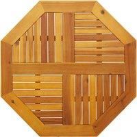 Table Top 80x80x2.2 cm Octagonal Solid Wood Acacia