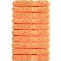 Premium Sauna Towels SOLUND 10 pcs Orange 80x200 cm 600 gsm
