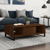 Coffee Table Brown Oak 104x60x35 cm Engineered Wood