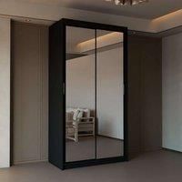 Modern Double Sliding Wardrobe W90cm x H217cm x D62cm