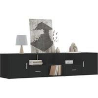 Corner Cabinet Black 200x40x45 cm Engineered Wood