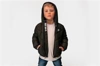 Nike Infant Hooded Puffer Jacket Black Full Zip Just Do It Coat 45 Years New