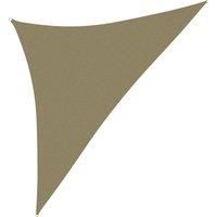 Sunshade Sail Oxford Fabric Triangular 5x5x6 m Beige