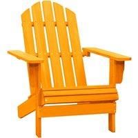 Garden Adirondack Chair Solid Fir Wood Orange