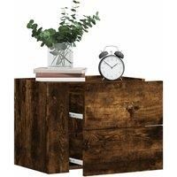 Wall-mounted Bedside Cabinets 2 pcs Smoked Oak 45x30x35 cm