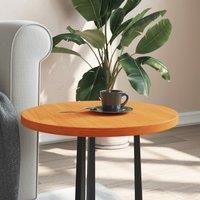 Table Top Round Wax Brown £50x2.5 cm Solid Wood Pine