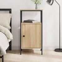 Bedside Cabinet Sonoma Oak 41x31x80 cm Engineered Wood