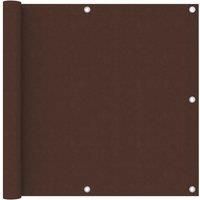 Balcony Screen Brown 90x400 cm Oxford Fabric