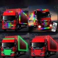 Led Truck Light Strips Light Bar RGB Colorful Atmosphere Decorative light 1/1.5/2M with Remote