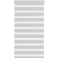 Zebra Blind Light Grey 90x150 cm Fabric Width 85.9 cm Polyester