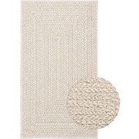 Rug ZIZUR Cream 60x110 cm Jute Look Indoor and Outdoor