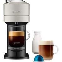 Nespresso Vertuo Next XN910B40 Coffee Machine, Light Grey, by KRU, 1500 W, 1.1 Litre