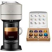 Nespresso Vertuo Next XN910B40 Coffee Machine, Light Grey, by KRU, 1500 W, 1.1 Litre