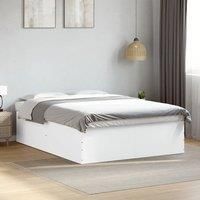 Bed Frame without Mattress White 150x200 cm King Size