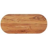 Table Top 100x40x2.5 cm Oval Solid Wood Acacia