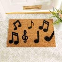 Artsy Doormats Music Notes Doormat