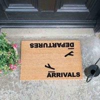 Arrivals and Departures Doormat