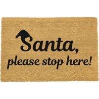 Artsy Doormats Santa Please Stop Here Doormat