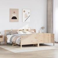 Bed Frame without Mattress 180x200 cm Super King Solid Wood Pine