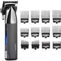 BaByliss Men Super-X Metal Series Cordless Hair Clipper Silver, Grey