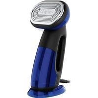 Conair 2-in-1 Handheld Clothes Steamer and Iron, Large 250ml detachable water tank, Rapid 10 second heat up, Garment Steamer, Black/Blue, GS108U, UK PLUG