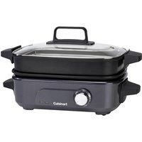 Cuisinart Cook In | 5 in 1 Multi Cooker | Grill, Sear, Steam, Simmer and Cook | Non-Stick | Midnight Grey | GRMC3U