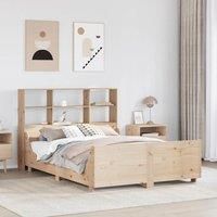 Bookcase Bed without Mattress 150x200 cm King Size Solid Wood