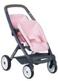 Smoby 7600253217 MAXICOSI & Quinny Twin Pushchair-Light Pink