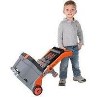 Smoby 360202 accessor Black & Decker Kids 3 in 1 Mobile Workshop Including Devil Workmate, Workbench, Wheelbarrow Plus 19 Accessories | Ages 3+