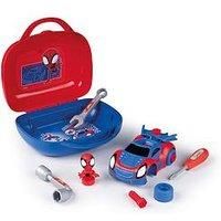 SMOBY Spidey and His Amazing Friends Tool Box for kids - Help Spidey to build for adventures across the Spiderverse.  Includes accessories and stickers for Boys and Girls Ages 3 4 5 6 7 Years