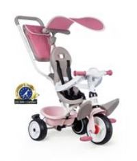 Smoby Baby Balade Tricycle With Steering Handle Pedals Lightweight - 10 Months +