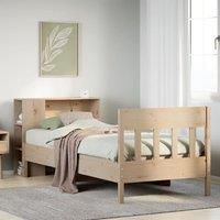 Bookcase Bed without Mattress 75x190 cm Small Single Solid Wood Pine