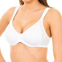 DIM Generous 3792 Women/'s Underwired Bra with Elastic Sides White