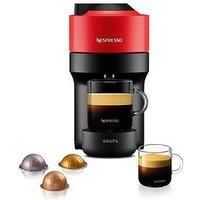 Nespresso Vertuo Pop Coffee Pod Machine by Krups, Spicy Red, XN920540