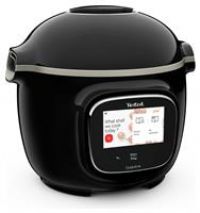 Tefal Cook4me Touch CY912840 Connected Digital Multi Pressure Cooker – 6L/Black & Stainless Steel