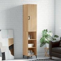 Highboard Sonoma Oak 34.5x34x180 cm Engineered Wood