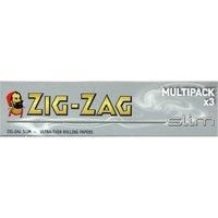 Zig-Zag Slim Ultra-Thin Rolling Papers Silver Multipack x 3
