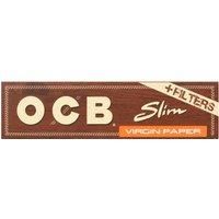 OCB 32 Unbleached Virgin Slim and Tips + Filters