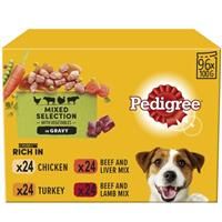 Pedigree Pouch in Gravy Multipack - Saver Pack: 24 x 100g Mixed Selection in Gravy