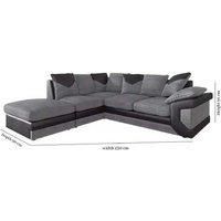 Cambridge Fabric Corner, 3+2 Seated Sofa Set Grey & Brown Colors