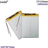 3090100 polymer lithium battery 6000mah3.7V high-capacity polymer lithium battery for tablet computers